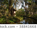 Hirabayashi-ji Temple Hiroo pond in early spring Musashino wooded forest 38841668
