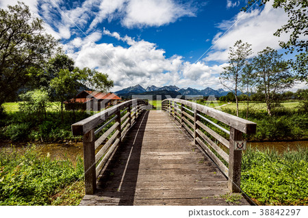 Beautiful natural landscape of the Alps. Beautiful natural landscape of the Alps. 38842297