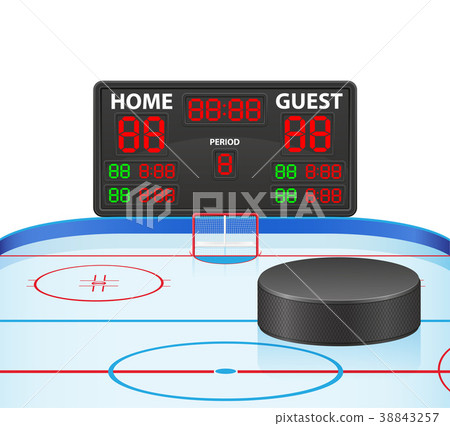 hockey sports digital scoreboard vector hockey sports digital scoreboard vector 38843257