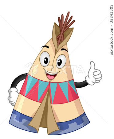 Mascot Tipi Ok Illustration 38843305