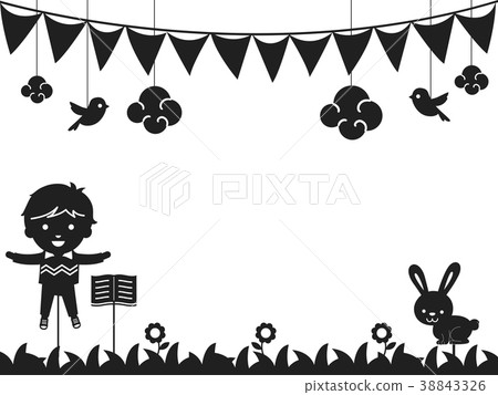 Kid Boy Shadow Story Telling Background 38843326