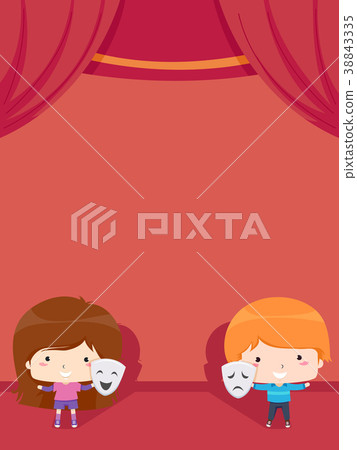 Kids Drama Club Stage Background Illustration Kids Drama Club Stage Background Illustration 38843335