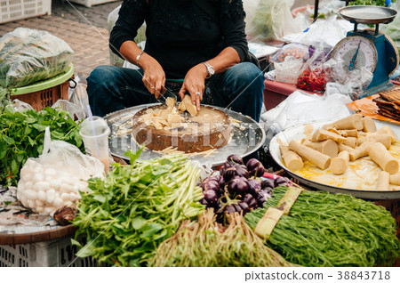 Local Thailand market traditional vegetable shop 38843718