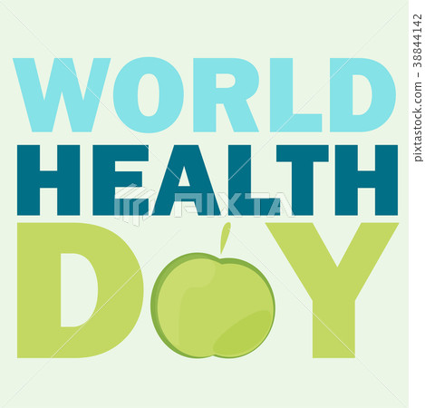 World health day card. Vector illustration with World health day card. Vector illustration with 38844142