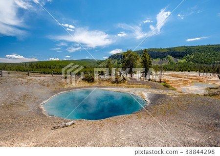 Hot thermal spring in Yellowstone Hot thermal spring in Yellowstone 38844298