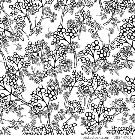 Floral seamless pattern, sketch for your design 38844761