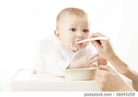Hand, family, baby food, infant, baby, baby 38845259