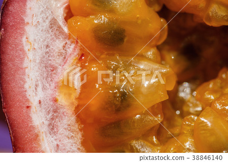 Fresh juicy ripe passion fruit 38846140