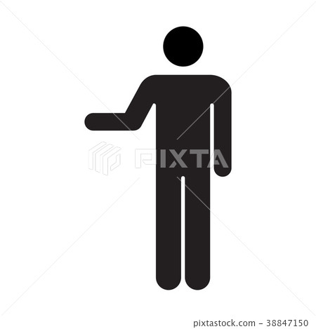 Man Icon Vector Male Symbol Glyph Pictoram Sign 38847150