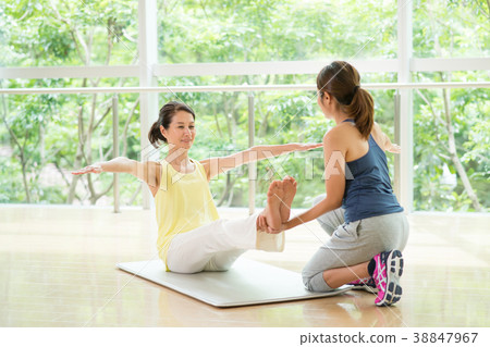 Yoga gym fitness woman image 38847967