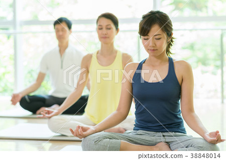 瑜伽健身房健身房訓練室圖像 38848014