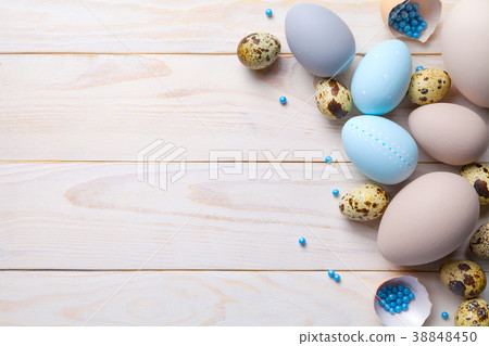 Easter Background with Easter Eggs 38848450