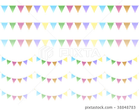 Triangular flag - Stock Illustration [38848783] - PIXTA