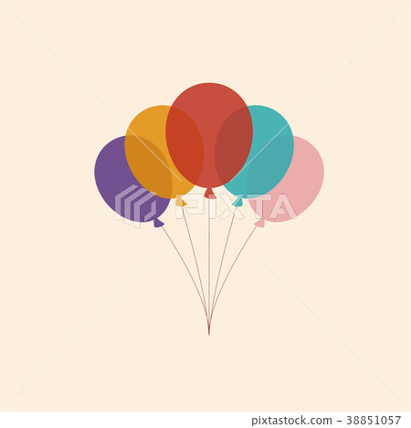 Vector illustration of Colorful Balloons Color Glo 38851057