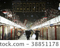 Urban scenery Snow (Nakamise) 38851178