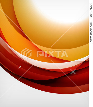 Vector transparent color wave lines abstract Vector transparent color wave lines abstract 38852668