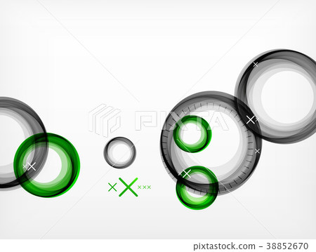 Flying abstract circles, vector geometric Flying abstract circles, vector geometric 38852670