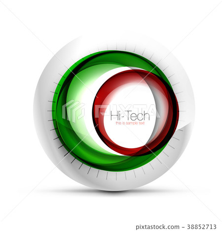 Digital techno sphere web banner, button or icon Digital techno sphere web banner, button or icon 38852713
