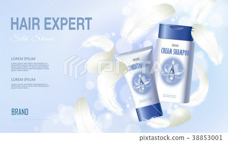 Realistic hair shampoo conditioner. Tube container 38853001