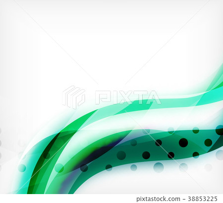 Vector colorful wavy stripe on white background Vector colorful wavy stripe on white background 38853225