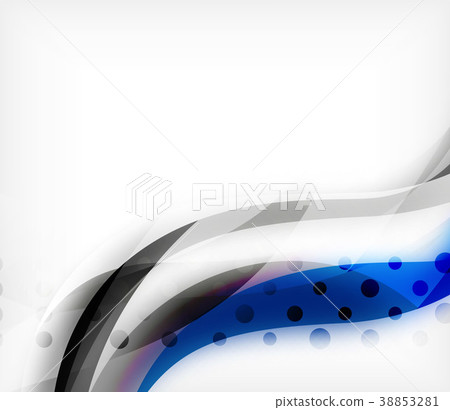 Vector colorful wavy stripe on white background Vector colorful wavy stripe on white background 38853281