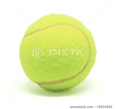 Single tennis ball isolated on white background Single tennis ball isolated on white background 38854089