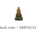 Buddha Brass on white back ground and isolated 38854123