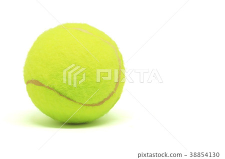 Single tennis ball isolated on white background Single tennis ball isolated on white background 38854130