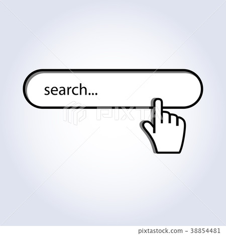 Hand cursor mouse on search Hand cursor mouse on search 38854481