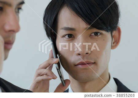 Business image Men making a call 38855203
