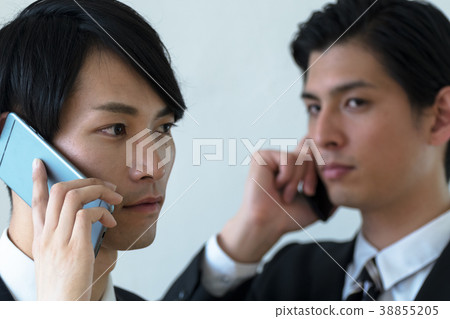 Business image Men making a call Business image Men making a call 38855205