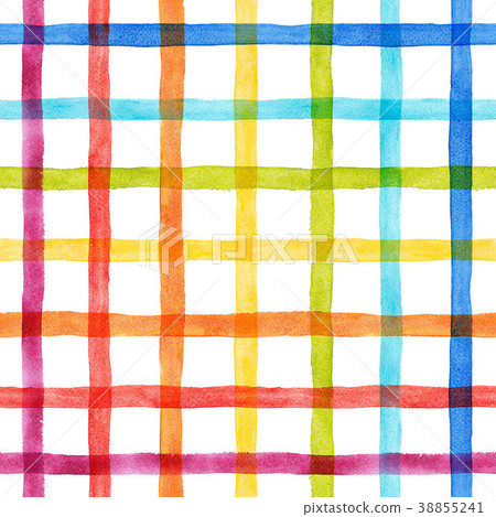 Watercolor rainbow stripes pattern Watercolor rainbow stripes pattern 38855241