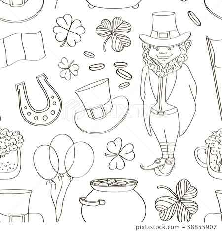 Happy st.Patricks day pattern Happy st.Patricks day pattern 38855907