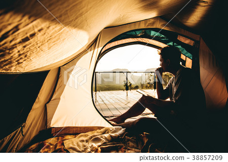 View from the tent camping View from the tent camping 38857209