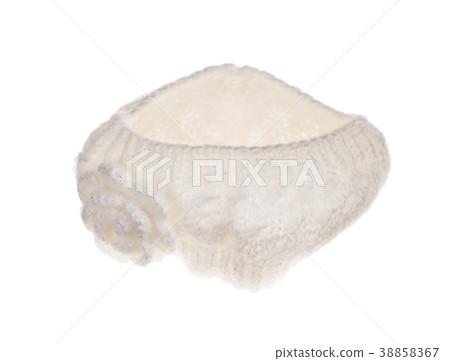Knitted children's head bandage with flower. Knitted children's head bandage with flower. 38858367