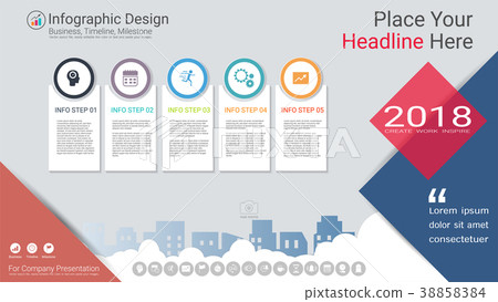 milestone timeline infographic design 38858384