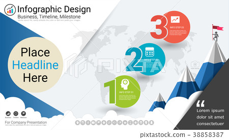 milestone timeline infographic design 38858387