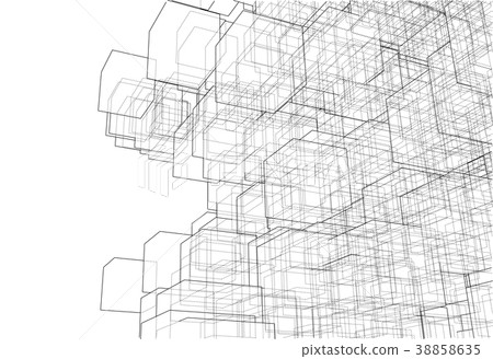 Vector abstract boxes background Vector abstract boxes background 38858635