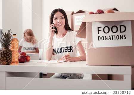 Pretty woman having pleasure talk Pretty woman having pleasure talk 38858713