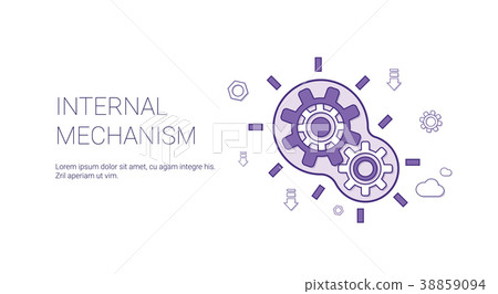 Internal Mechanism Template Web Banner With Copy 38859094