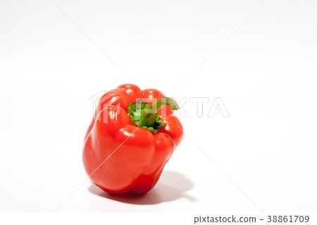 red pepper over white background 38861709