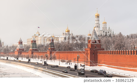 Moscow, winter, Kremlin Moscow, winter, Kremlin 38862129