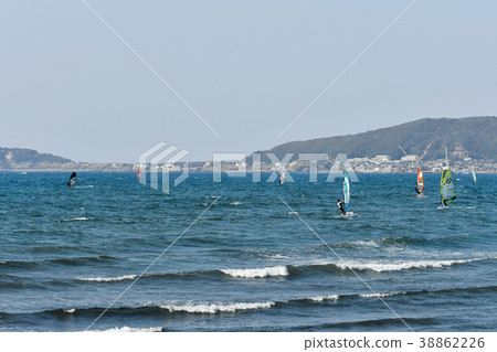 Windsurfing in Tateyama Bay Windsurfing in Tateyama Bay 38862226