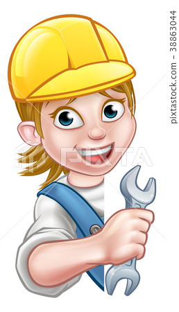 Cartoon Character Plumber Woman Cartoon Character Plumber Woman 38863044
