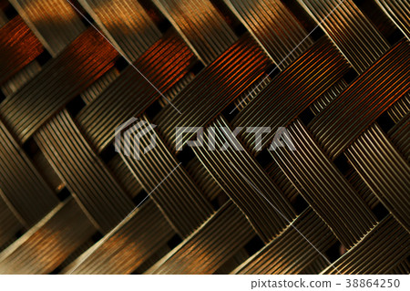 Macro view of gold fiber 38864250