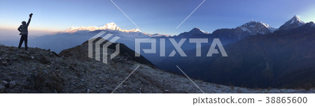 Himalaya Mountains view from Khopra, Nepal Himalaya Mountains view from Khopra, Nepal 38865600