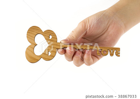 Love key on the white background 38867033