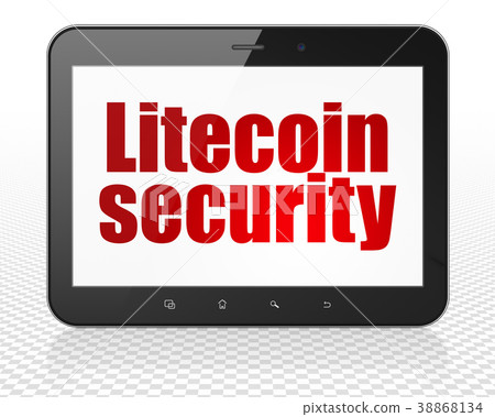 Blockchain concept: Tablet Pc Computer with Blockchain concept: Tablet Pc Computer with 38868134