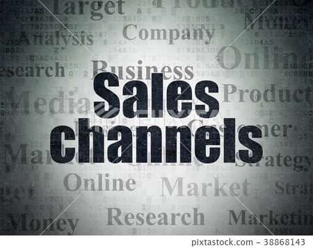 Advertising concept: Sales Channels on Digital 38868143