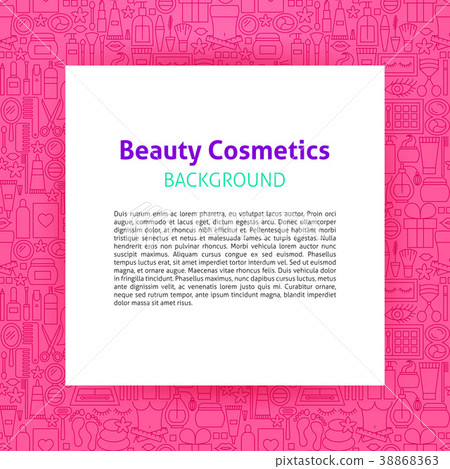 Beauty Cosmetics Paper Template 38868363